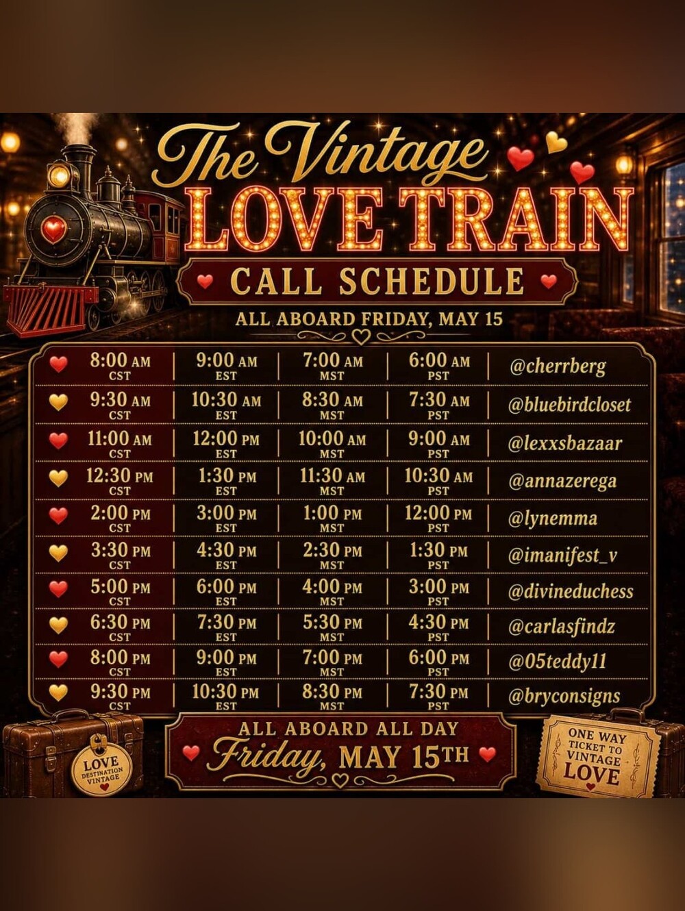 The Vintage Love Train 🚂🩷✨